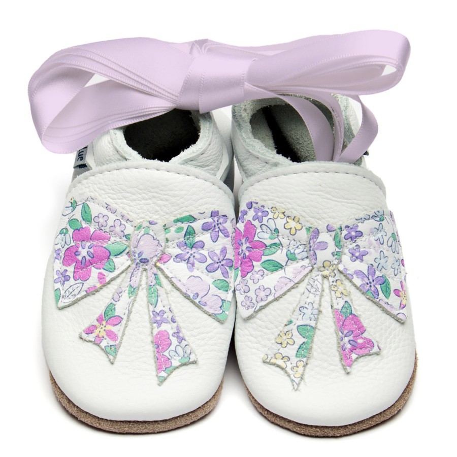 Kids Inch Blue | Bow White/Violet