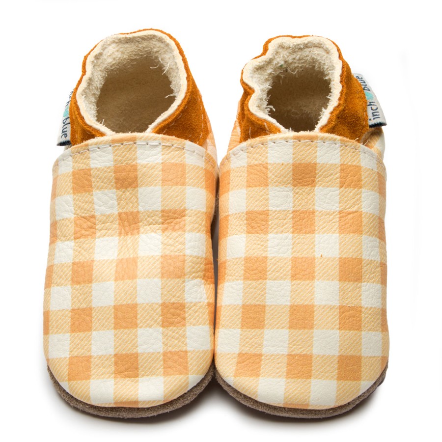 Kids Inch Blue | Gingham Yellow