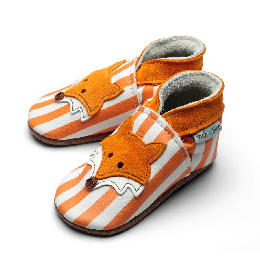 Kids Inch Blue | Mr Fox Stripey Orange