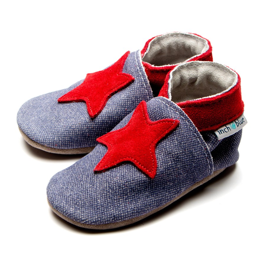 Kids Inch Blue | Starry Denim/Red