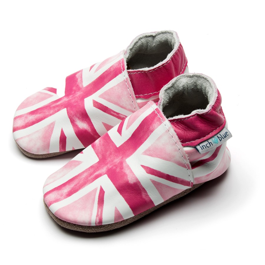 Kids Inch Blue | Union Jack Print Pink