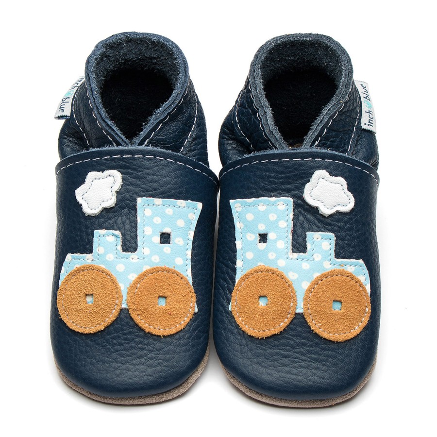 Kids Inch Blue | Toot Train Navy/Baby Blue Spot