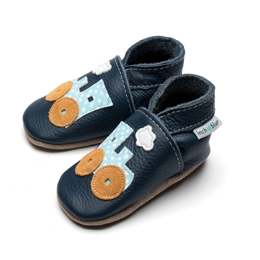 Kids Inch Blue | Toot Train Navy/Baby Blue Spot