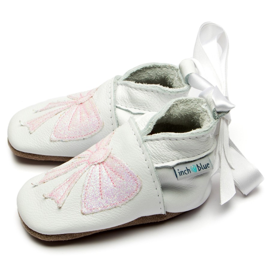 Kids Inch Blue | Bow White/Glitter