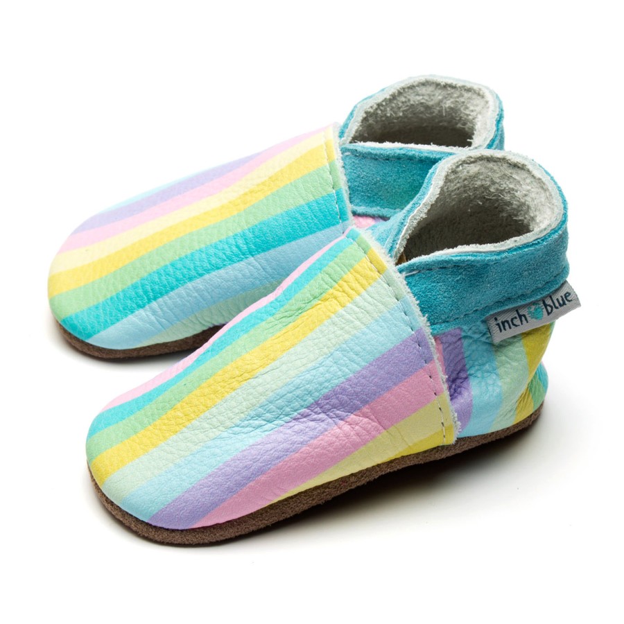 Kids Inch Blue | Stripes Pastel Rainbow