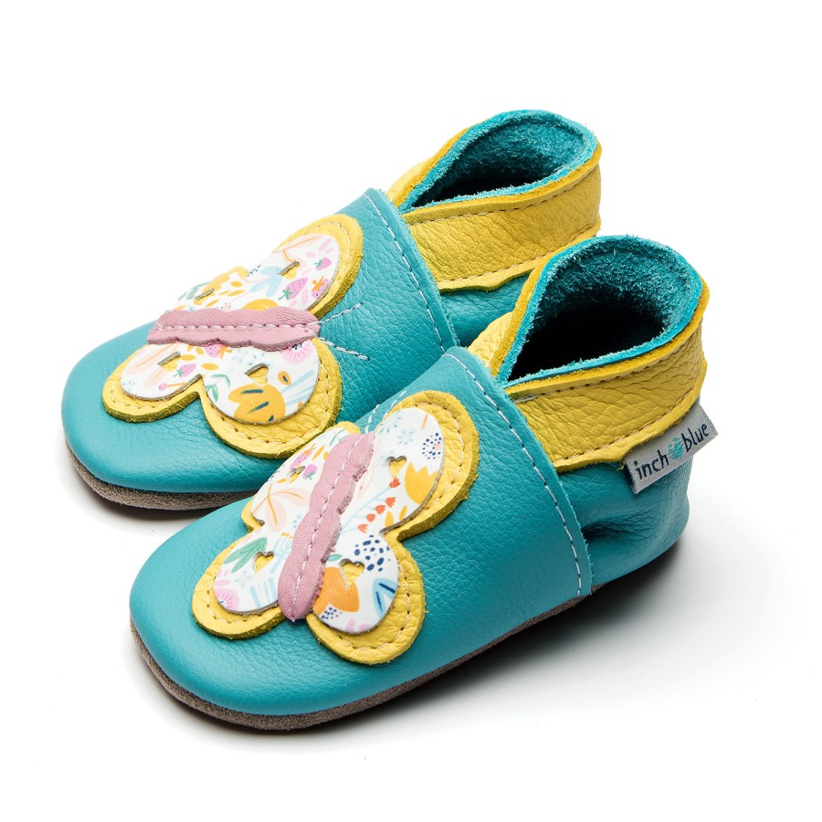 Kids Inch Blue | Retro Butterfly Turquoise