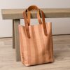 Tote Bags Inch Blue | Stripes Natural Mini Tote