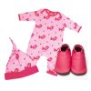 Kids Accessories Inch Blue | Bird D'Amour Babygro, Hat & Shoe Gift Set