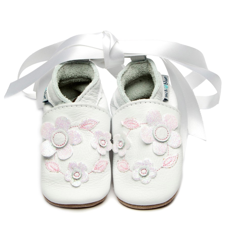 Newborn Inch Blue | Marguerite White Glitter